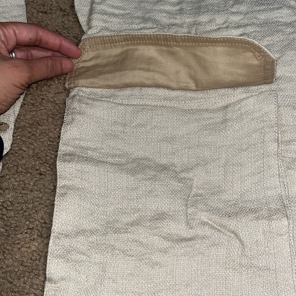 Banana Republic French Utility Field Textured Jacket Oyster Gray Small - Picture 8 of 15